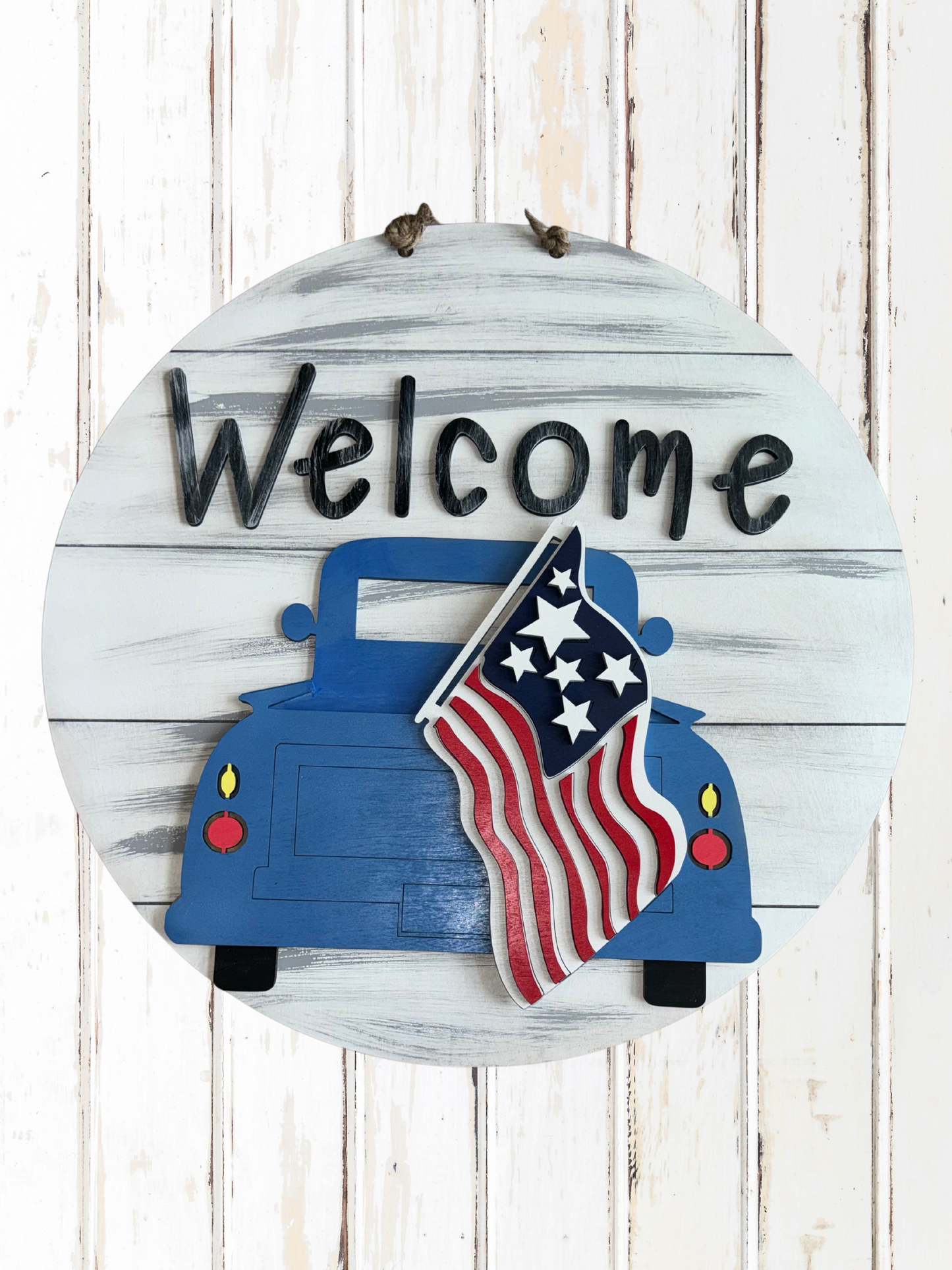 Welcome Patriotic Truck